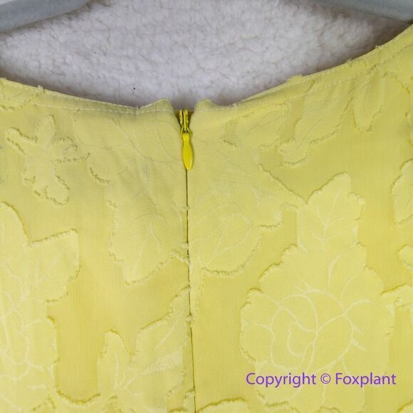 Jason Wu x Eloquii Pleated Detail Midi Dress yellow‎ floral, size 20 - Picture 13 of 16